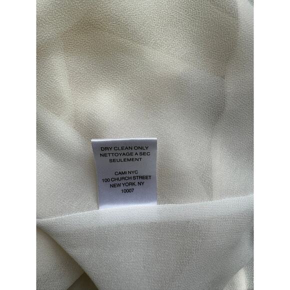 Cami NYC 100% Silk Lace Trim Cowl Neck Camisole Tank Top Ivory Size M - Picture 8 of 10